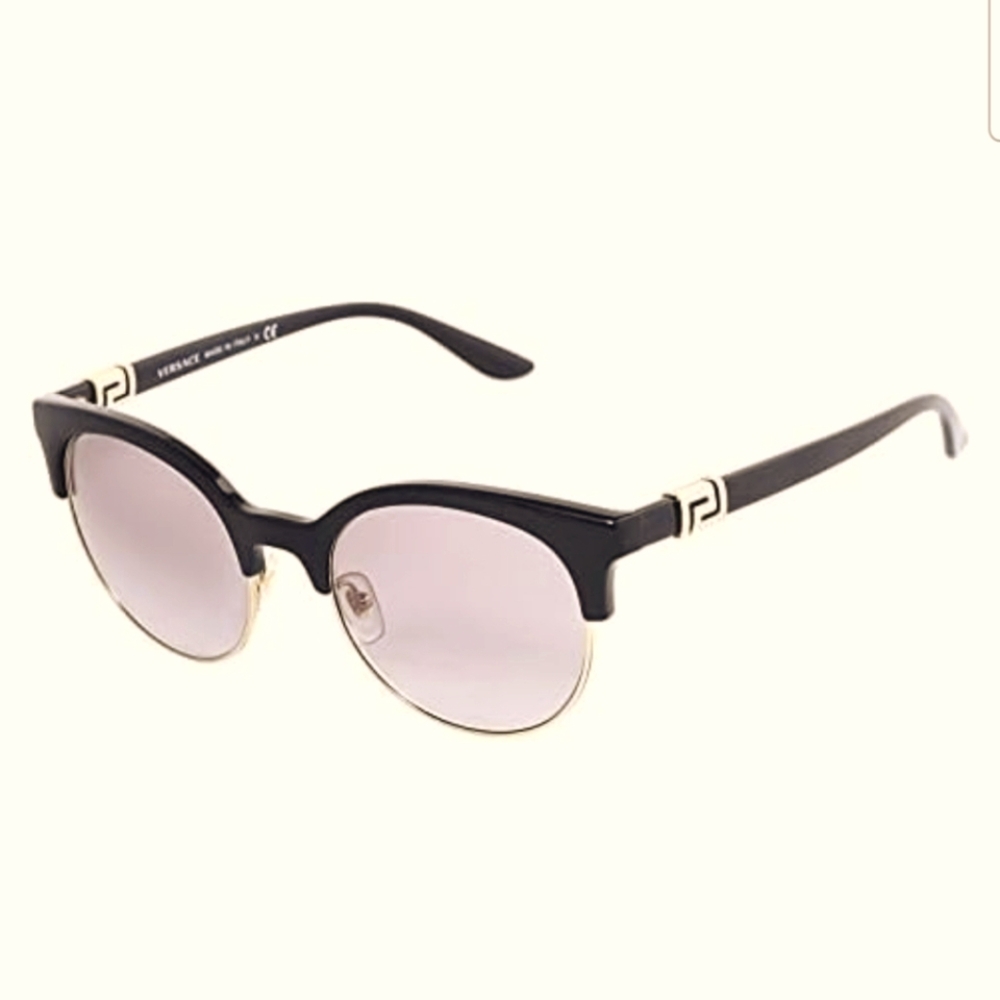 Versace Black and Gold Sunglasses with Elegant Design